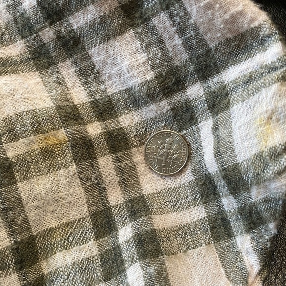 Free People Catch Up with Me Plaid Lightweight Flannel Button Down Shirt Size S - Picture 8 of 15